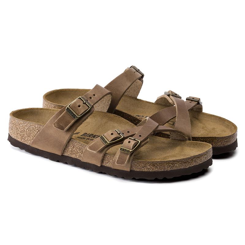 Birkenstock Oiled Læder Franca Dame Brune | DK 449YXF